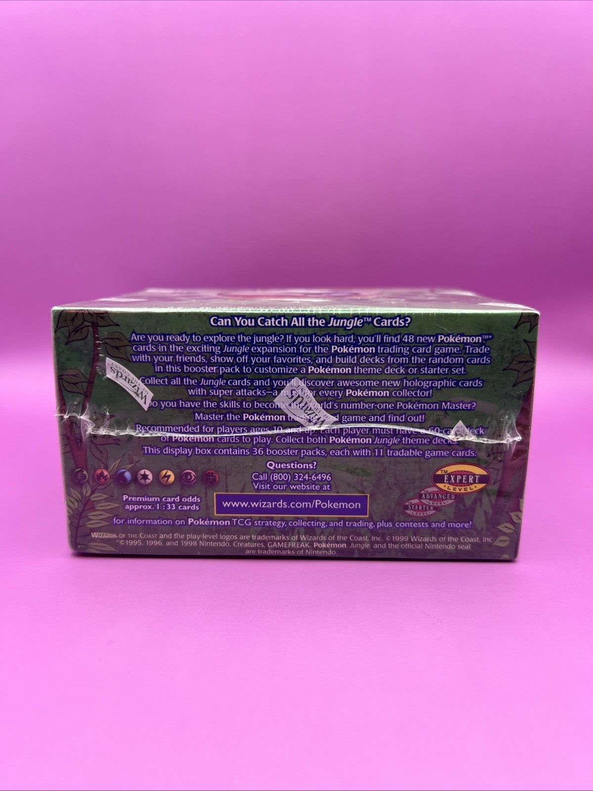 Pokemon Jungle 1st Edition Booster Box Factory Sealed WOTC 1999 Mint