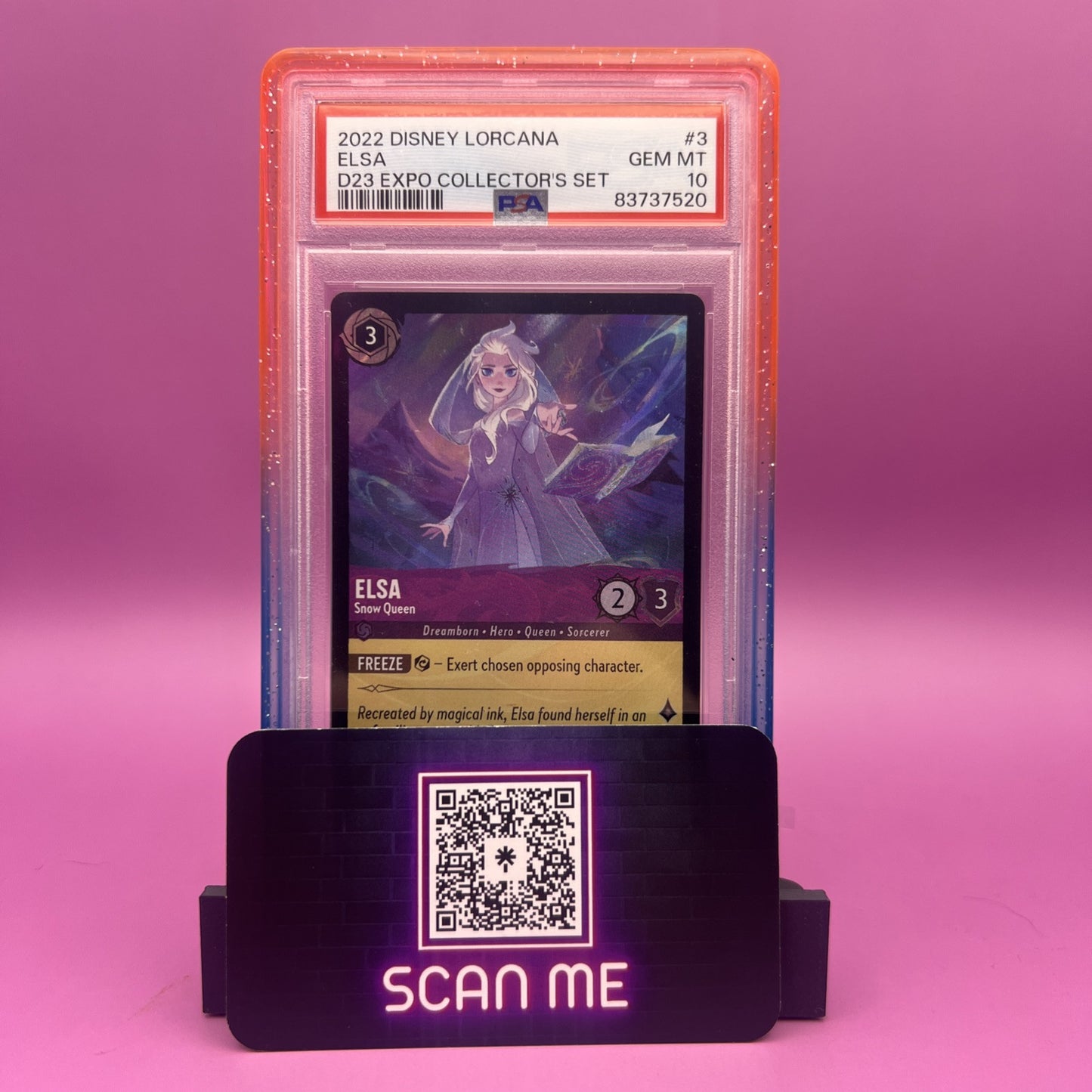 Disney Lorcana Elsa - Snow Queen #3 D23 Expo PSA 10